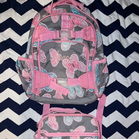 POTTERY BARN SET BACKPACK & LUNCH BOX (AMANDA)